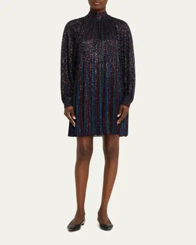 Missoni Paillette Striped Long-Sleeve Mini Dress | Thumbnail 2