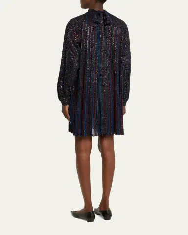 Missoni Paillette Striped Long-Sleeve Mini Dress | Thumbnail 3