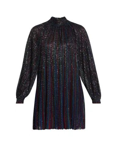 Missoni Paillette Striped Long-Sleeve Mini Dress | Thumbnail 1