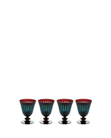 L'Objet Prism 9 oz. Wine Glasses, Set of 4 | Thumbnail 1