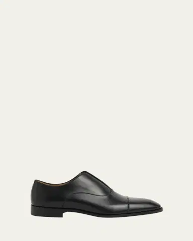 Christian Louboutin Men's Alpha Male II Leather Cap-Toe Loafers | Thumbnail 4 Christian Louboutin Men's Alpha Male II Leather Cap-Toe Loafers | Thumbnail 4