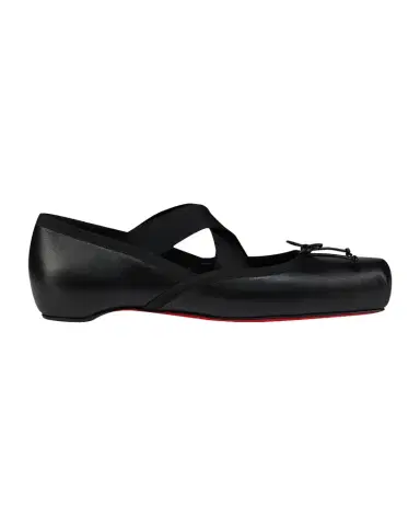 Christian Louboutin Cassiasticina Leather Ballerina Flats | Thumbnail 1