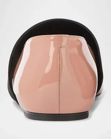 Givenchy Sliced Square Label Patent Leather Ballerina Flats | Thumbnail 22