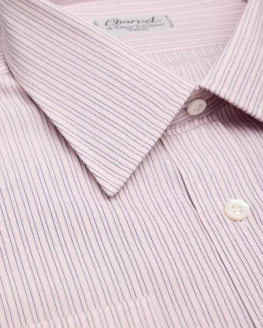 Charvet Men's Slim-Fit Cotton Multi-Stripe Dress Shirt | Thumbnail 2