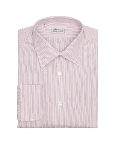 Charvet Men's Slim-Fit Cotton Multi-Stripe Dress Shirt | Thumbnail 1