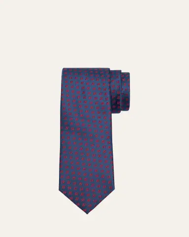 Charvet Men's Petite Window Silk Tie | Thumbnail 3