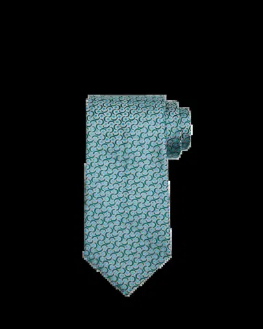 Charvet Men's Swirl Polka Dot Silk Tie | Thumbnail 2