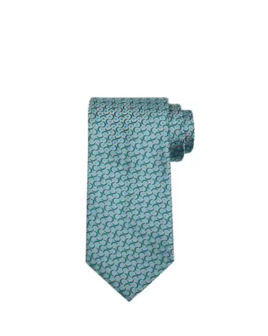 Charvet Men's Swirl Polka Dot Silk Tie | Thumbnail 1