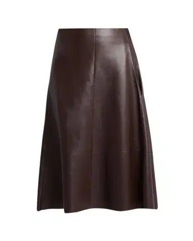 The Row Hedora Leather Midi Skirt | Thumbnail 1
