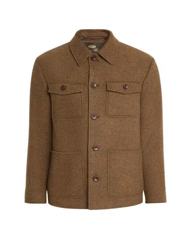 Men's Devis Caban Wish Wool and Cashmere Jacket