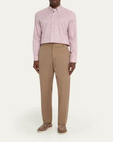 Bergdorf Goodman Men's Plaid Button-Front Dress Shirt | Thumbnail 2