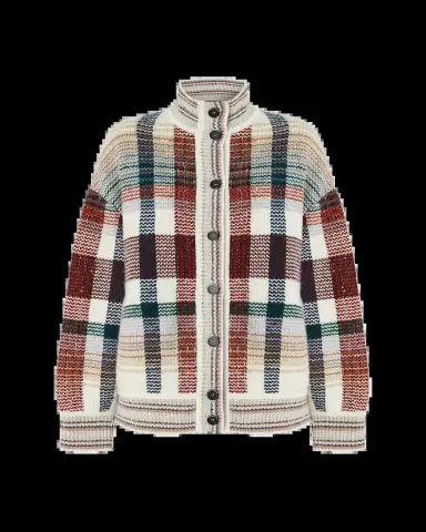 Missoni Check Turtleneck Cardigan | Thumbnail 2