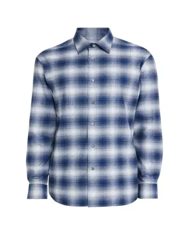 Brioni Men's Cotton Flannel Check Sport Shirt | Thumbnail 1 Brioni Men's Cotton Flannel Check Sport Shirt | Thumbnail 1