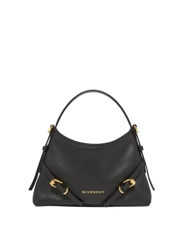 Voyou Nano Top-Handle Bag in Shiny Leather