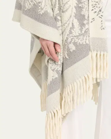 Etro Paisley Jacquard Wool Cape | Thumbnail 5
