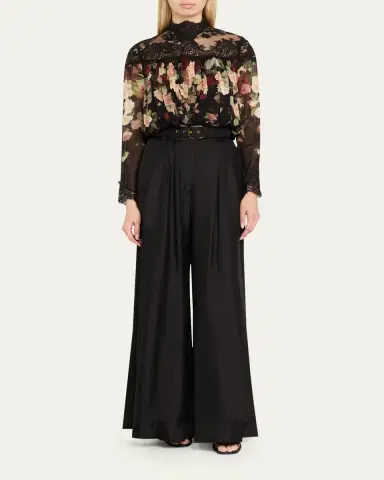Zimmermann Floral Lace Yoke Blouse | Thumbnail 2