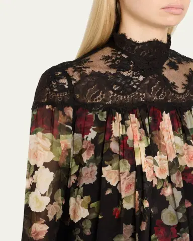 Zimmermann Floral Lace Yoke Blouse | Thumbnail 5