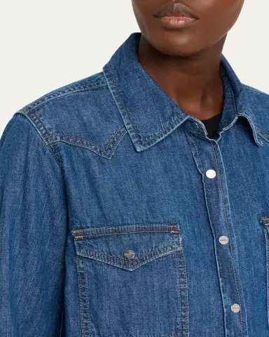TWP Cowboy Take Me Away Denim Shirt | Thumbnail 5 TWP Cowboy Take Me Away Denim Shirt | Thumbnail 5