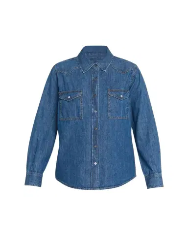 TWP Cowboy Take Me Away Denim Shirt | Thumbnail 1 TWP Cowboy Take Me Away Denim Shirt | Thumbnail 1