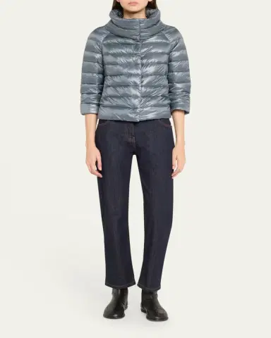 Herno Iconico Piumino Sofia Water-Resistant Nylon Ultralight Puffer Jacket | Thumbnail 2