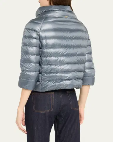 Herno Iconico Piumino Sofia Water-Resistant Nylon Ultralight Puffer Jacket | Thumbnail 3