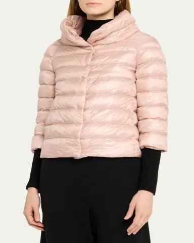Herno Iconico Piumino Sofia Water-Resistant Nylon Ultralight Puffer Jacket | Thumbnail 8