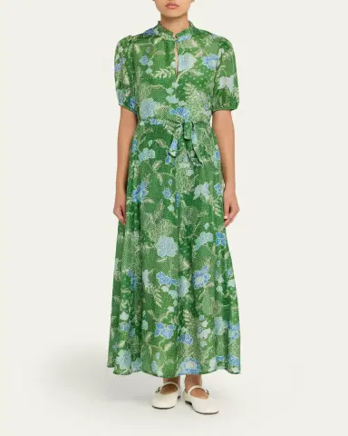 Hannah Artwear Oceanus Silk Maxi Dress | Thumbnail 5 Hannah Artwear Oceanus Silk Maxi Dress | Thumbnail 5