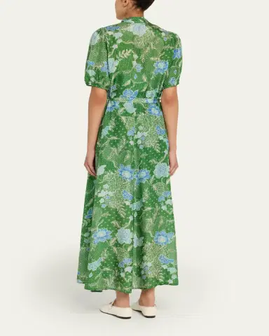 Hannah Artwear Oceanus Silk Maxi Dress | Thumbnail 6 Hannah Artwear Oceanus Silk Maxi Dress | Thumbnail 6