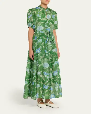 Hannah Artwear Oceanus Silk Maxi Dress | Thumbnail 7 Hannah Artwear Oceanus Silk Maxi Dress | Thumbnail 7