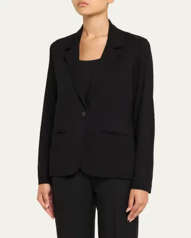 MAJESTIC FILATURES Soft Touch Single-Button Blazer | Thumbnail 4 MAJESTIC FILATURES Soft Touch Single-Button Blazer | Thumbnail 4