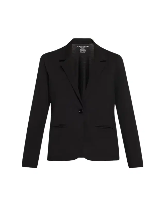 Majestic Filatures Soft Touch Single-Button Blazer