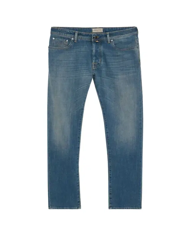 Men's Medium-Wash Denim Slim Fit Jeans