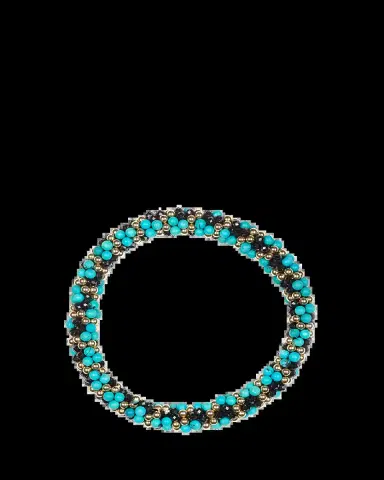 Meredith Frederick 14K Yellow Gold Turquoise and Spinel Bracelet | Thumbnail 2
