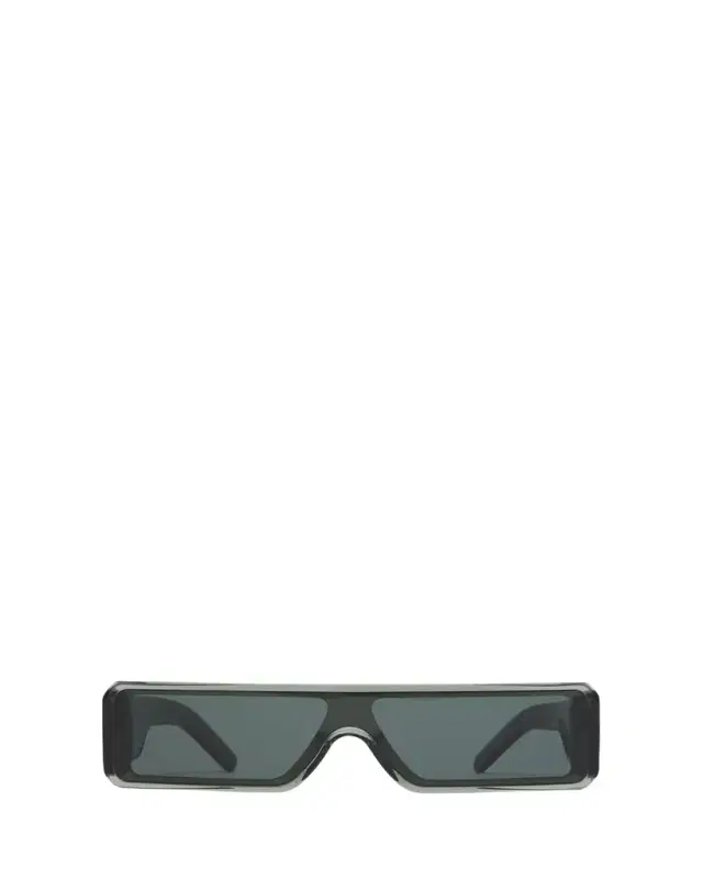 Rick Owens Men's Gethshades Acetate and Nylon Flat-Top Rectangle Sunglasses