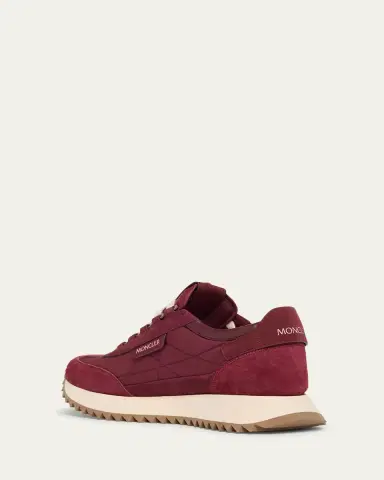 Moncler Pacey2 Suede and Nubuck Low-Top Sneakers | Thumbnail 4 Moncler Pacey2 Suede and Nubuck Low-Top Sneakers | Thumbnail 4