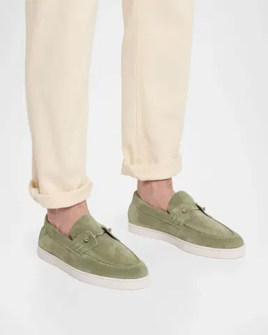 Christian Louboutin Men's Chambeliboat Nubuck Boat Shoes | Thumbnail 9 Christian Louboutin Men's Chambeliboat Nubuck Boat Shoes | Thumbnail 9