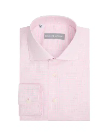 Bergdorf Goodman Men's Mini Check Button-Front Dress Shirt | Thumbnail 1