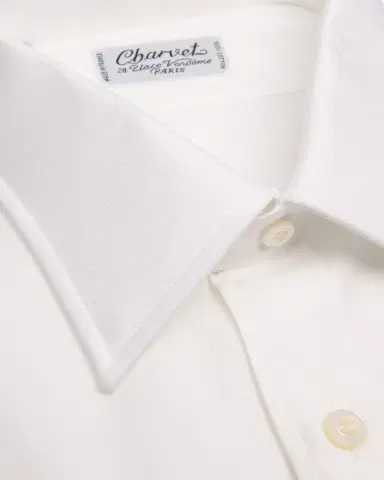 Charvet Men's Super Panama Cotton Dress Shirt | Thumbnail 2