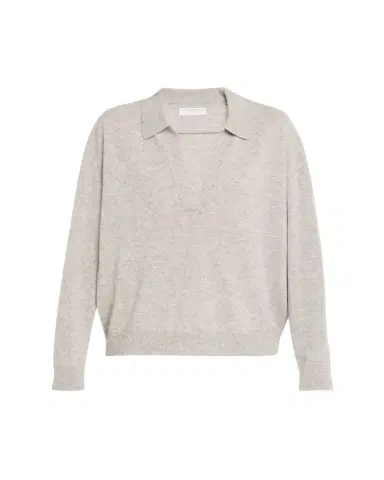 Majestic Filatures Cashmere Seamless Long-Sleeve Polo Sweater | Thumbnail 1 Majestic Filatures Cashmere Seamless Long-Sleeve Polo Sweater | Thumbnail 1