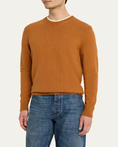Massimo Alba Men's Ares Alpaca-Blend Crewneck Sweater | Thumbnail 4
