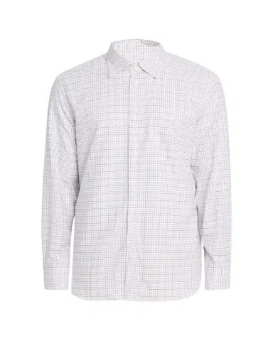 Bergdorf Goodman Men's Cotton Multi-Check Button-Collar Sport Shirt | Thumbnail 1
