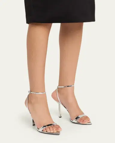 Prada Leather Ankle-Strap Sandals | Thumbnail 2