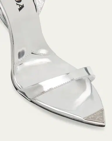Prada Leather Ankle-Strap Sandals | Thumbnail 5