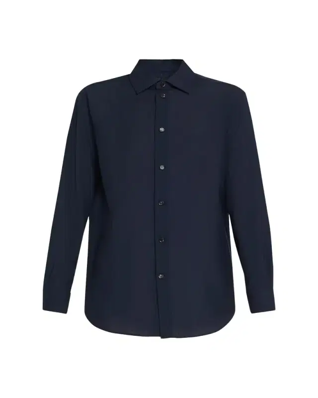 Thea Button-Down Wool Shirt