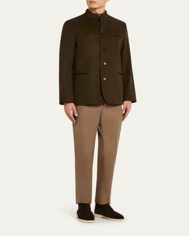 Loro Piana Men's Vienna Cashmere-Wool Jacket | Thumbnail 2 Loro Piana Men's Vienna Cashmere-Wool Jacket | Thumbnail 2