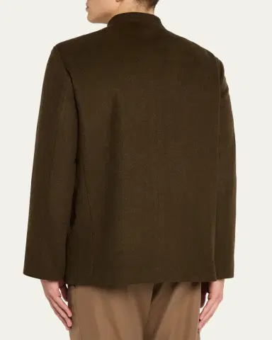 Loro Piana Men's Vienna Cashmere-Wool Jacket | Thumbnail 3 Loro Piana Men's Vienna Cashmere-Wool Jacket | Thumbnail 3