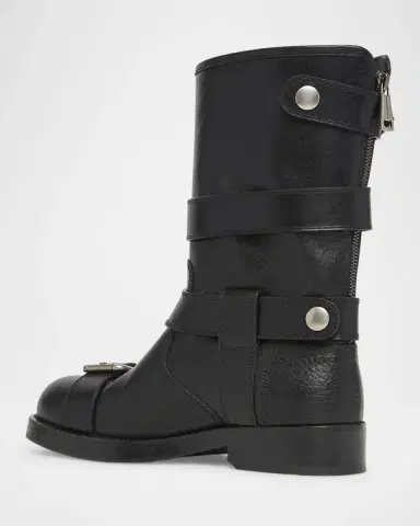 Dolce & Gabbana Leather Buckle Ankle Boots | Thumbnail 3 Dolce & Gabbana Leather Buckle Ankle Boots | Thumbnail 3