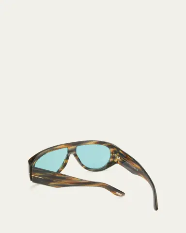 Tom Ford Men's Bronson T-Logo Shield Sunglasses | Thumbnail 9 Tom Ford Men's Bronson T-Logo Shield Sunglasses | Thumbnail 9