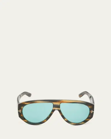 Tom Ford Men's Bronson T-Logo Shield Sunglasses | Thumbnail 10 Tom Ford Men's Bronson T-Logo Shield Sunglasses | Thumbnail 10