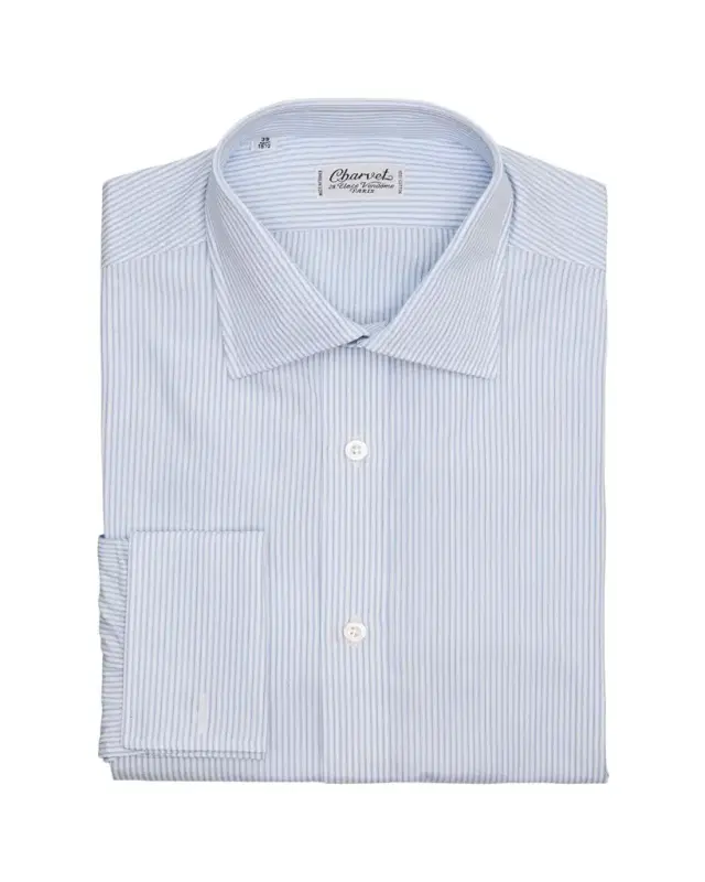Men's Cotton Thin Stripe Dress Shirt Men's Cotton Thin Stripe Dress Shirt